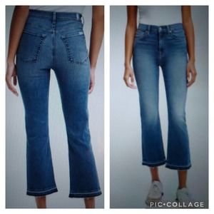 7 For All Mankind Blue Ankle & Cropped Jeans